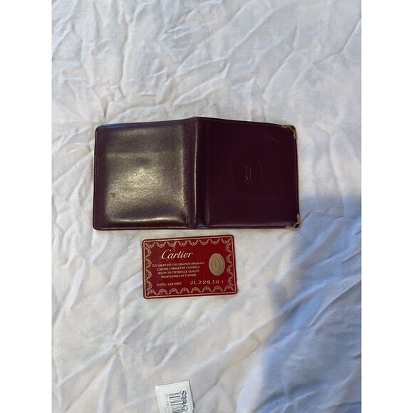 Mens Cartier Leather Bi-Fold Wallet - Picture 5 of 5